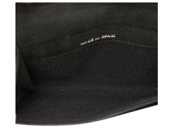 Porta-cartões Chanel Black CC matelassê em caviar Preto - vista 4