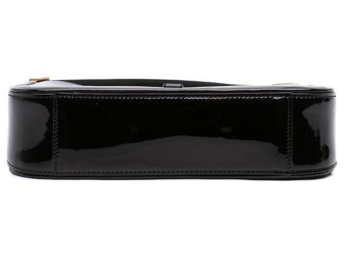 Saint Laurent Mini Le 5 a 7 in vernice nero - vista 3