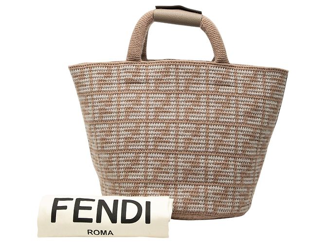 Fendi Beige Zucca Kaschmir Shopper Tote - Ansicht 7