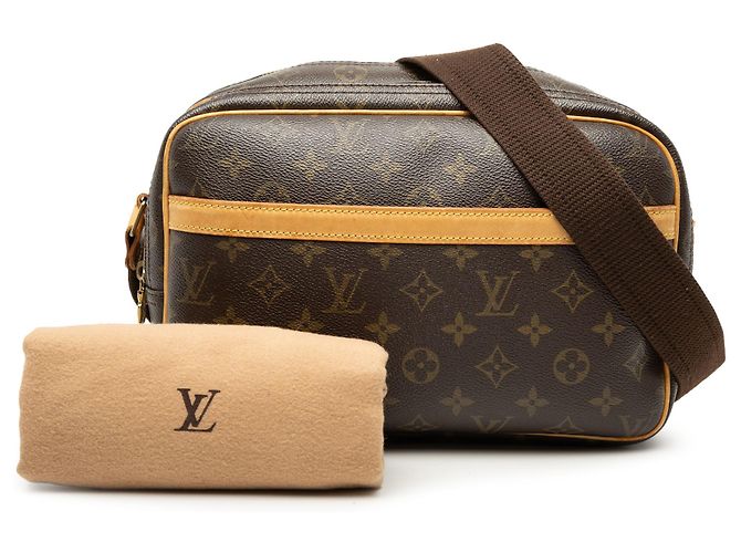 Louis Vuitton Marrone Monogram Reporter PM - vista 7