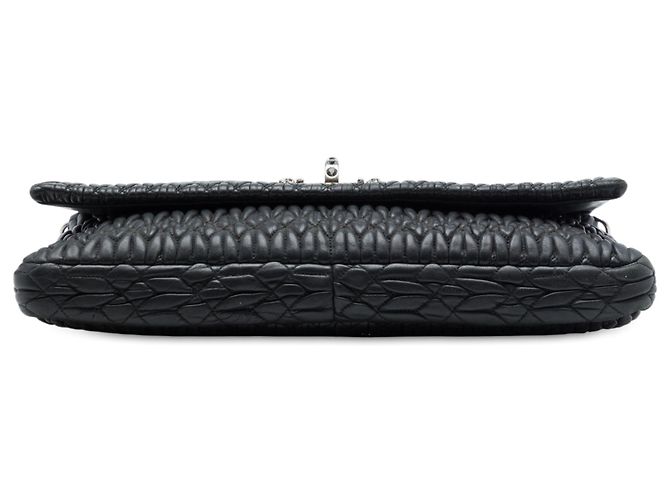 Borsa Miu Miu Black Matelasse Nappa Crystal Chain - vista 3