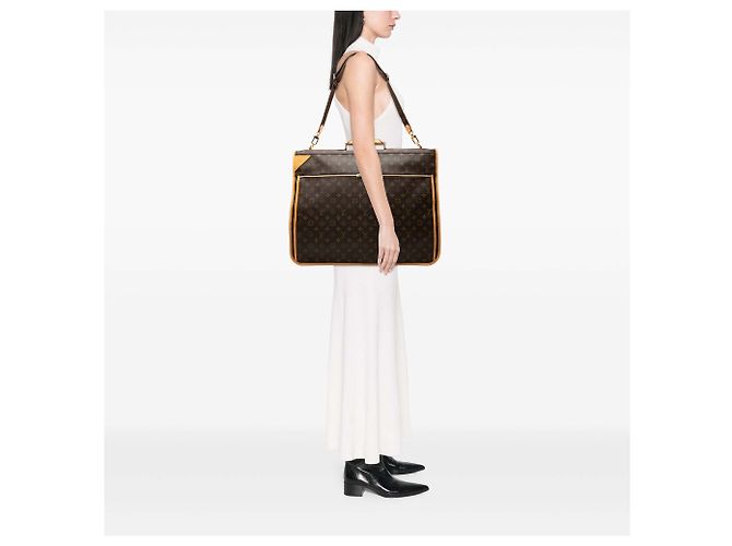 Borsa Porta Abiti Louis Vuitton Marrone Monogram Portable Cabin - vista 7