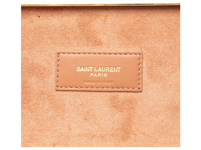 Clutch minaudière Saint Laurent in acrilico nero - vista 5