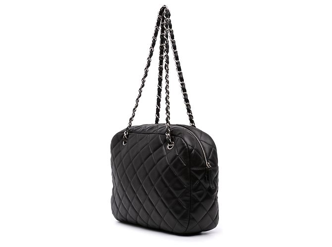 Chanel Black CC gesteppte Lammfell Camera Bag Schwarz - Ansicht 2