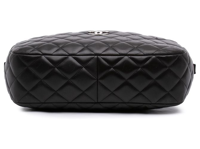 Chanel Black CC gesteppte Lammfell Camera Bag Schwarz - Ansicht 3