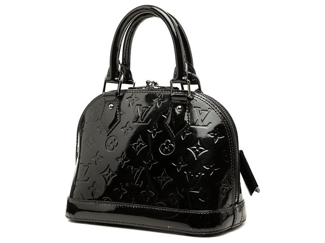 Louis Vuitton Alma BB en Monogram Vernis negro - vista 2