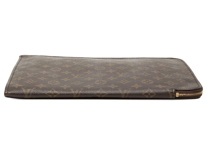 Louis Vuitton Marrone Monogram Poche Documents Portfolio 30 - vista 3