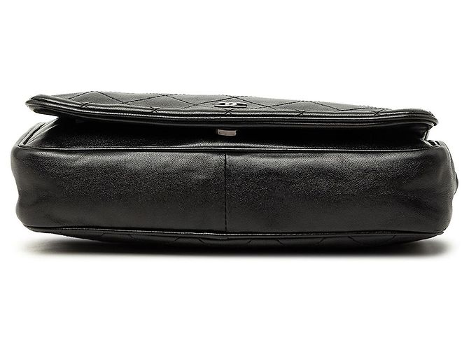 Chanel Black CC gestepptes Lammleder Wallet on Chain Schwarz - Ansicht 3