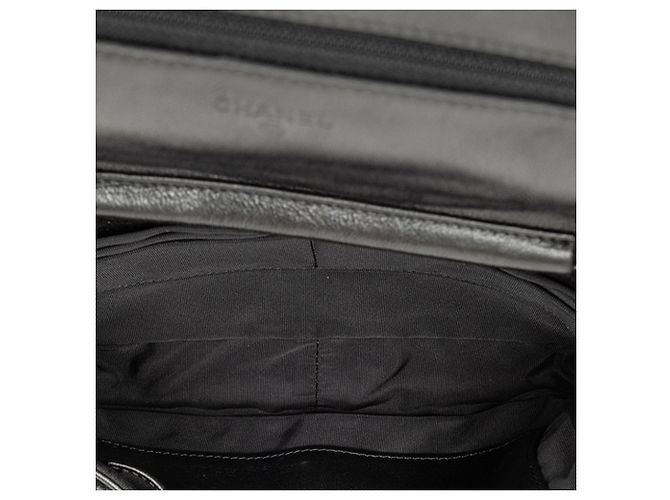 Chanel Black CC gestepptes Lammleder Wallet on Chain Schwarz - Ansicht 4