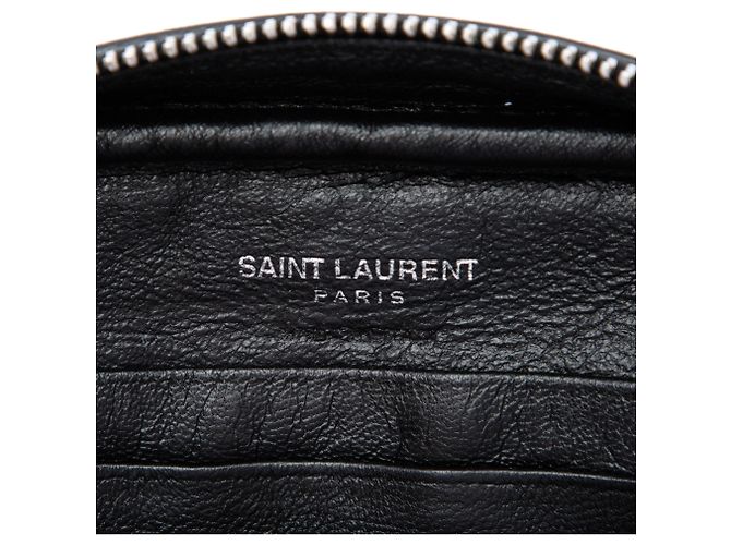 Borsa a tracolla Love Blogger in nappa ricamata nera Saint Laurent Mini Nero - vista 5