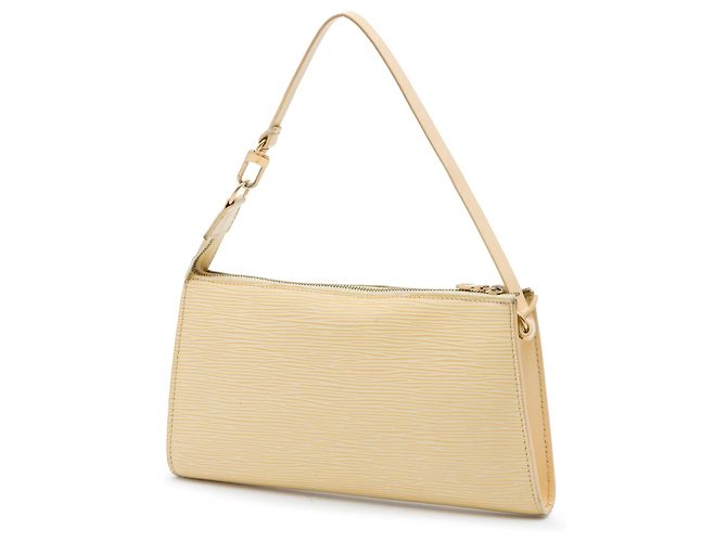 Louis Vuitton Pochette Accessoires en Epi jaune - vue 2