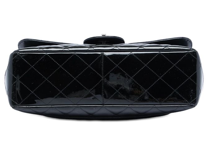 Chanel Black Jumbo Classic Patent Single Flap Nero - vista 3