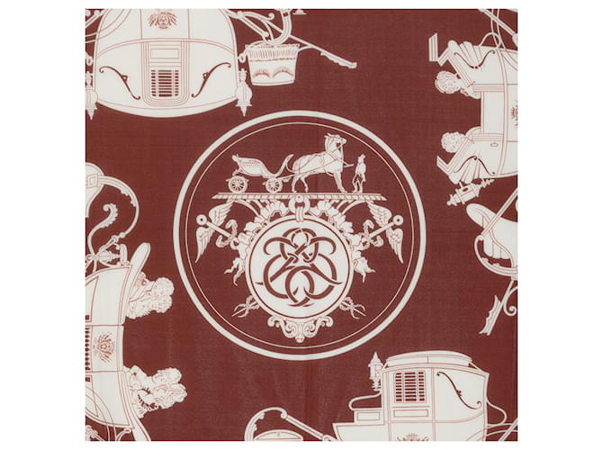 Hermès Seidentuch braun Ex Libris Fluide - Ansicht 7