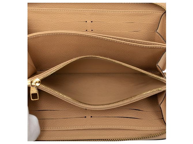 Cartera Zippy Long Louis Vuitton Beige Monogram Empreinte - vista 4