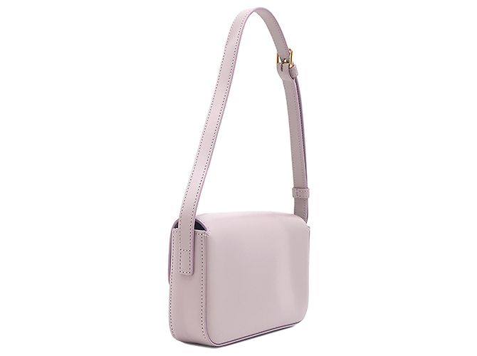 Céline Borsa a tracolla Celine Triomphe Claude in pelle di vitello lucida viola Porpora - vista 2