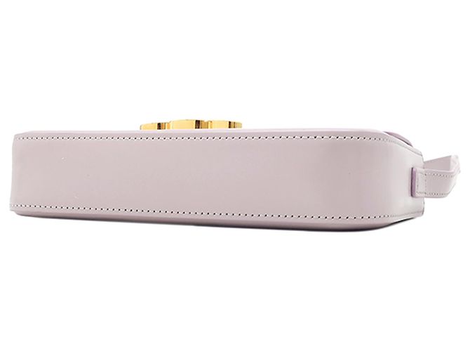 Céline Borsa a tracolla Celine Triomphe Claude in pelle di vitello lucida viola Porpora - vista 3