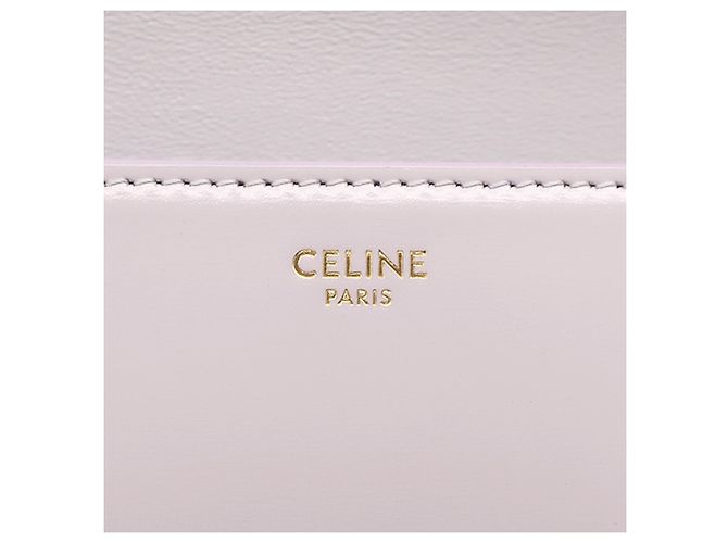 Céline Borsa a tracolla Celine Triomphe Claude in pelle di vitello lucida viola Porpora - vista 5