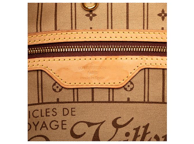 Louis Vuitton Marrone Monogram Neverfull MM - vista 5