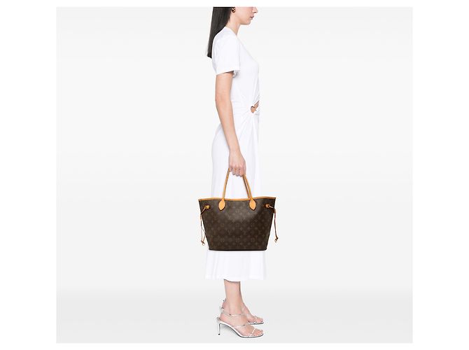 Louis Vuitton Marrone Monogram Neverfull MM - vista 7