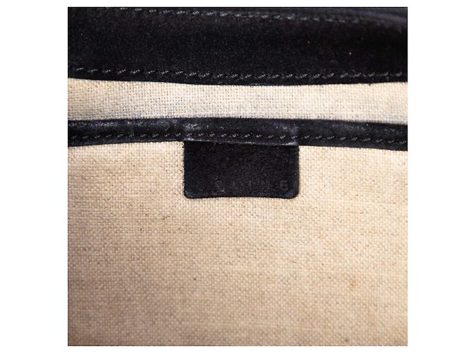 Céline Borsa a tracolla Ava in scamosciato nero Celine - vista 5