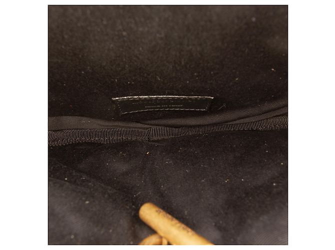 Borsa a tracolla Saint Laurent Black Quilted Le Maillon Round Tassel Chain Crossbody Nero - vista 5