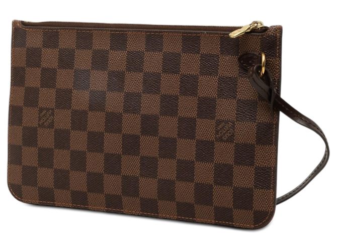Pochette Louis Vuitton Damier Ebene Marrone Neverfull MM - vista 2