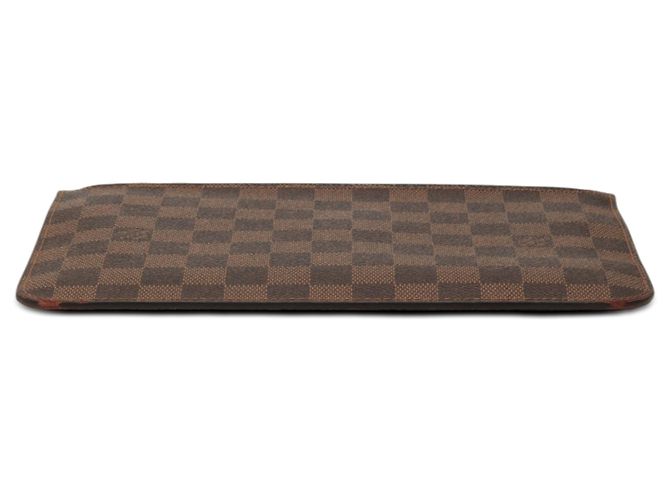 Pochette Louis Vuitton Damier Ebene Marrone Neverfull MM - vista 3