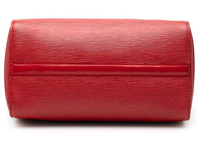 Louis Vuitton Speedy 30 in pelle Epi rossa Rosso - vista 3