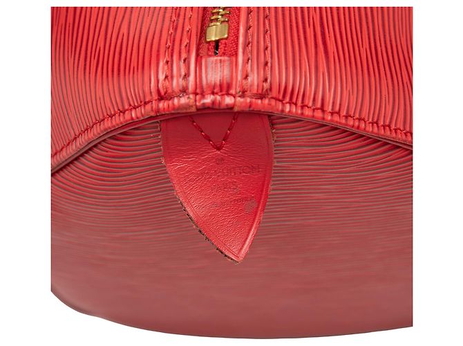 Louis Vuitton Speedy 30 in pelle Epi rossa Rosso - vista 6