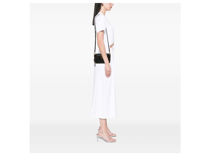 Pochette Caro Double in pelle di vitello granulata nera Dior Nero - vista 8