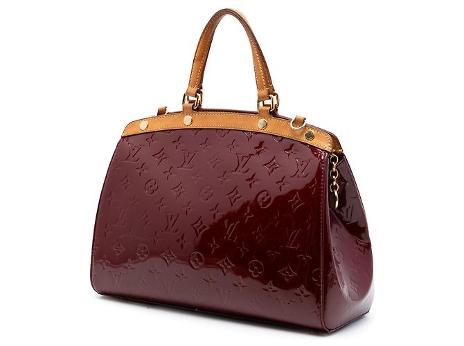 Louis Vuitton Red Monogram Vernis Brea MM Rosso Bordò - vista 2