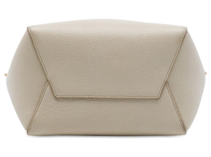 Céline Borsa Celine Brown Small Soft Grained Calfskin Seau Sangle Bucket Bag Marrone Beige - vista 3