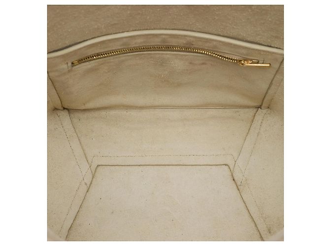 Céline Borsa Celine Brown Small Soft Grained Calfskin Seau Sangle Bucket Bag Marrone Beige - vista 4
