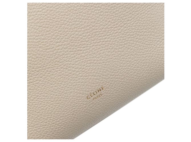 Céline Borsa Celine Brown Small Soft Grained Calfskin Seau Sangle Bucket Bag Marrone Beige - vista 5