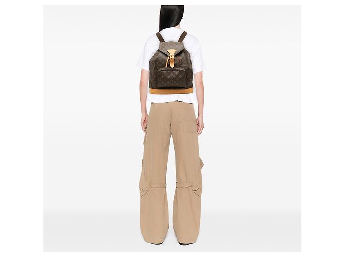 Louis Vuitton Marrone Monogram Montsouris GM - vista 7
