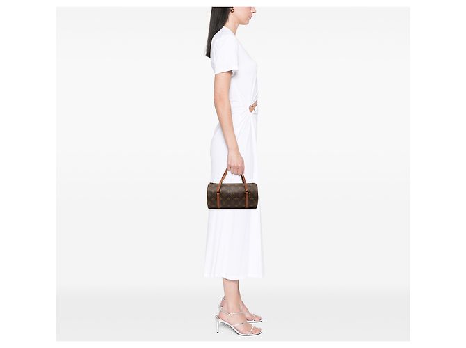 Louis Vuitton Marrone Monogram Papillon 26 - vista 7