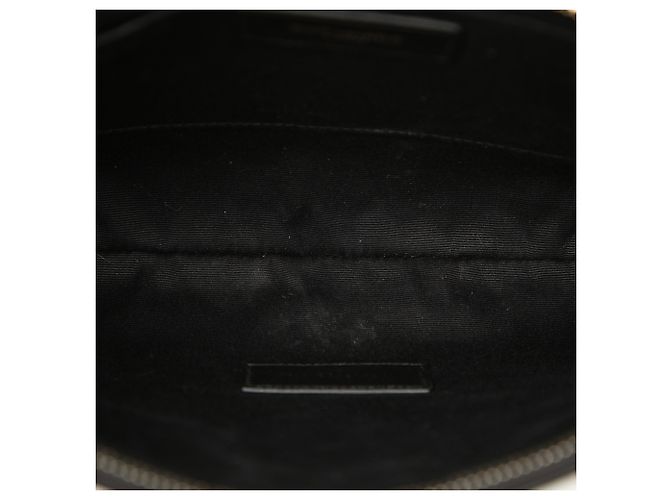 Clutch Rive Gauche in rafia beige Saint Laurent - vista 4