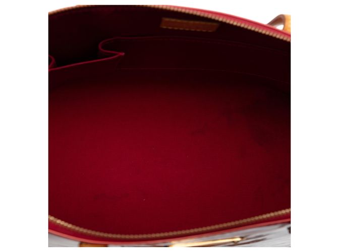 Louis Vuitton Red Monogram Vernis Bellevue GM Rosso - vista 4