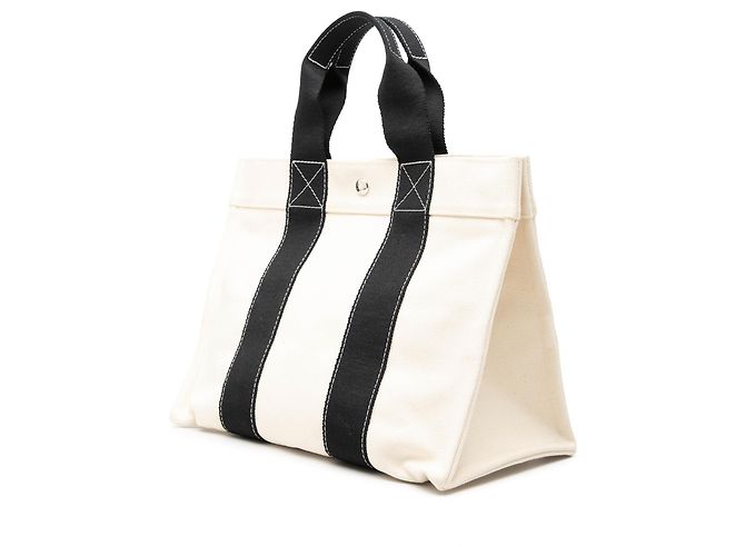 Tote Hermès White Toile Bora Bora PM Branco - vista 2