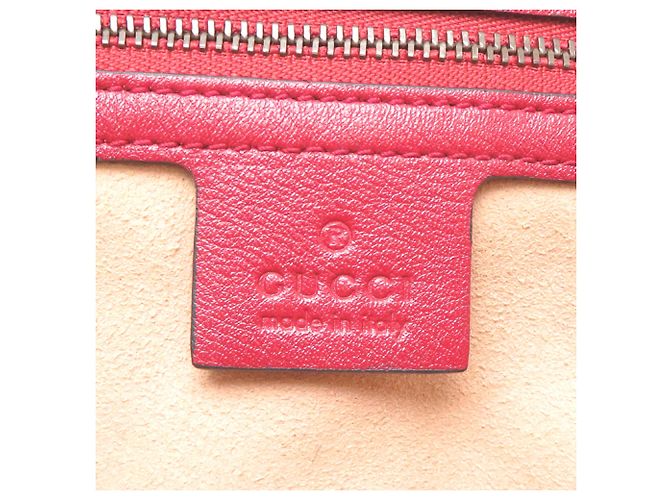 Borsa a tracolla Gucci GG Marmont con catena Nero Rosso - vista 7