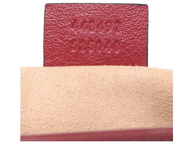Borsa a tracolla Gucci GG Marmont con catena Nero Rosso - vista 8