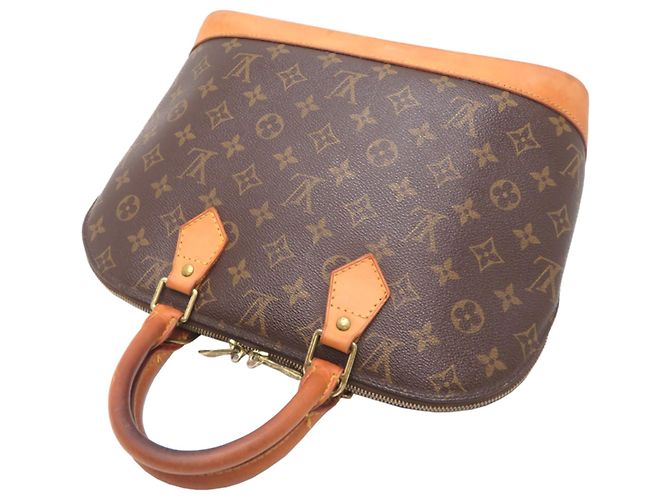 Borsa Louis Vuitton Alma PM Marrone - vista 4