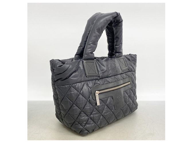 Sac à main Chanel Coco Cocoon Nylon Noir - vue 2