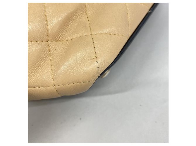 Chanel Cambon Tote Bag aus Lammleder Schwarz Beige - Ansicht 6