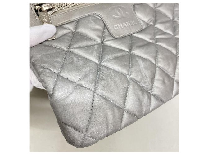 Borsa a Spalla Chanel Coco Cocoon Nylon Marrone - vista 11