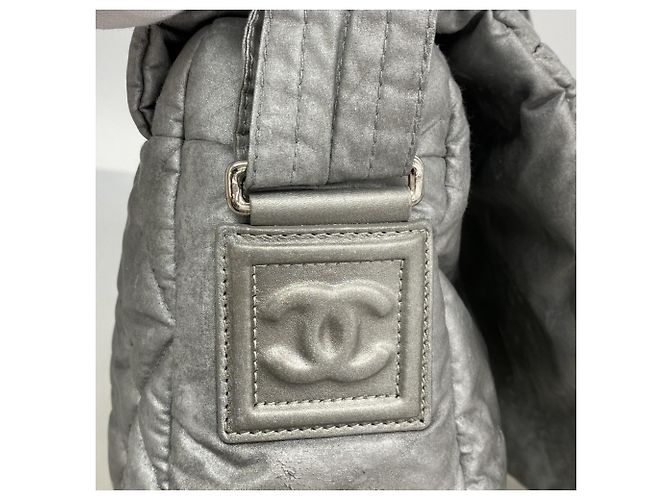 Borsa a Spalla Chanel Coco Cocoon Nylon Marrone - vista 12