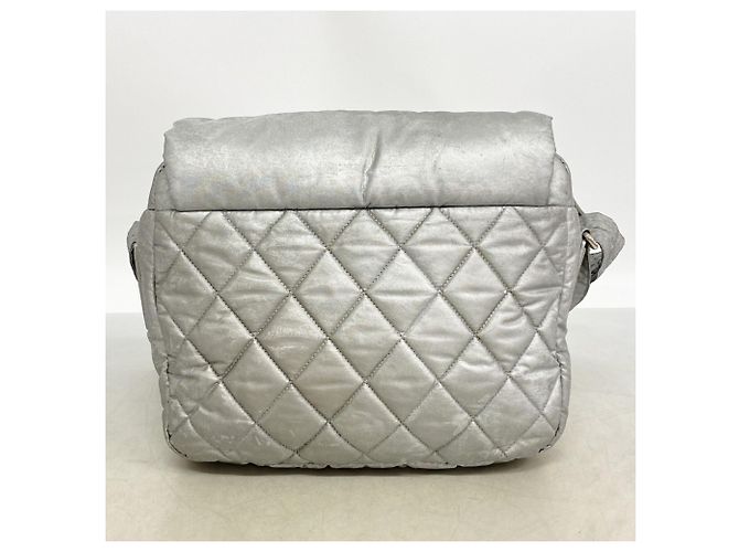 Borsa a Spalla Chanel Coco Cocoon Nylon Marrone - vista 13