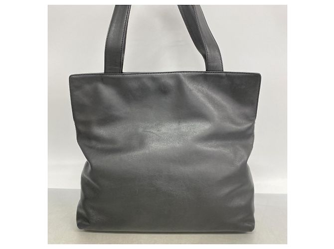 Borsa Tote Chanel in pelle nera Nero - vista 10