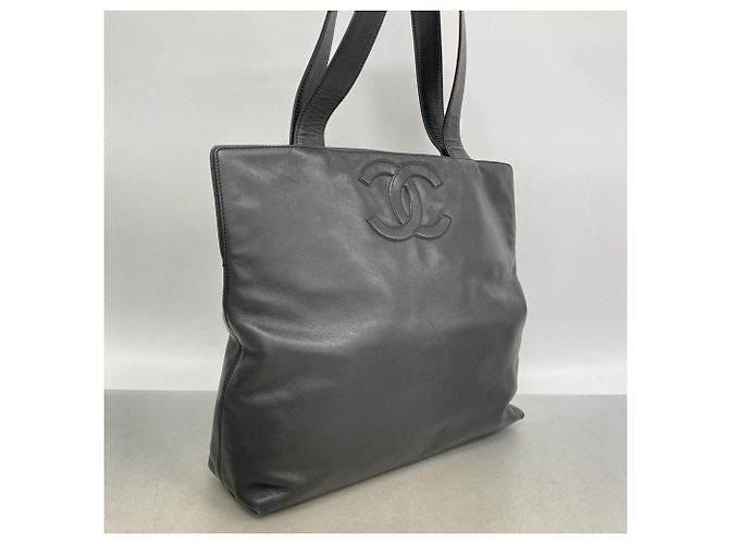 Borsa Tote Chanel in pelle nera Nero - vista 2