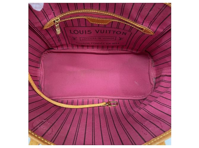 Borsa Tote Louis Vuitton Monogram Neverfull PM Rosa - vista 4